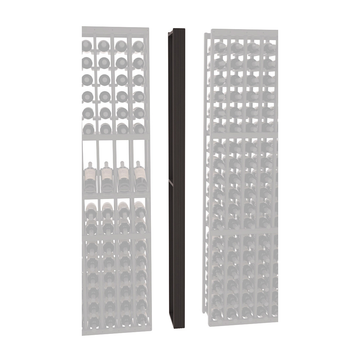 InstaCellar - Fluted Column Spacer in Ponderosa Pine Black stained with WineSafe™ Satin Sealant