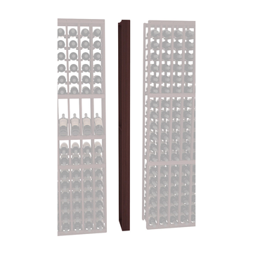 InstaCellar - Fluted Column Spacer in Premium Redwood Walnut stained without WineSafe™ Satin Sealant