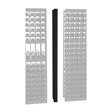 InstaCellar - Fluted Column Spacer in Premium Redwood Black stained without WineSafe™ Satin Sealant