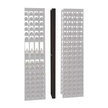 InstaCellar - Fluted Column Spacer in Premium Redwood Black stained with WineSafe™ Satin Sealant