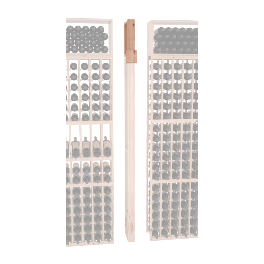 InstaCellar - Fluted Column Extender in Knotty Alder Unstained with WineSafe™ Satin Sealant