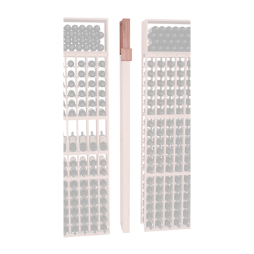 InstaCellar - Fluted Column Extender in Grand Mahogany Unstained without WineSafe™ Satin Sealant