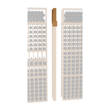 InstaCellar - Fluted Column Extender in Grand Mahogany Oak stained with WineSafe™ Satin Sealant