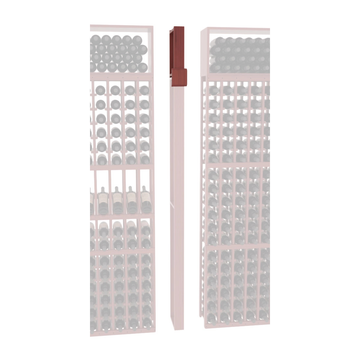 InstaCellar - Fluted Column Extender in Grand Mahogany Cherry stained with WineSafe™ Satin Sealant