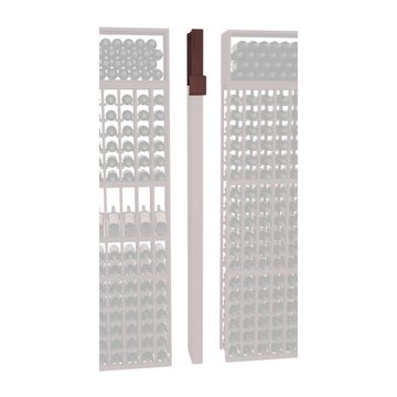 InstaCellar - Fluted Column Extender in Grand Mahogany Walnut stained without WineSafe™ Satin Sealant