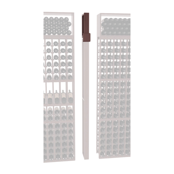 InstaCellar - Fluted Column Extender in Grand Mahogany Walnut stained with WineSafe™ Satin Sealant