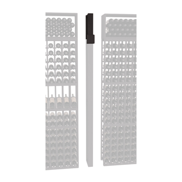 InstaCellar - Fluted Column Extender in Grand Mahogany Black stained without WineSafe™ Satin Sealant