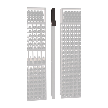 InstaCellar - Fluted Column Extender in Grand Mahogany Black stained with WineSafe™ Satin Sealant