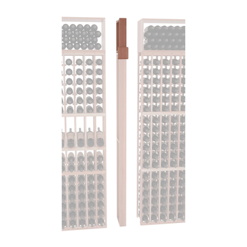 InstaCellar - Fluted Column Extender in Premium Redwood Unstained with WineSafe™ Satin Sealant