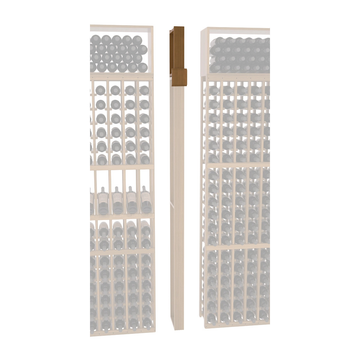 InstaCellar - Fluted Column Extender in Premium Redwood Oak stained with WineSafe™ Satin Sealant