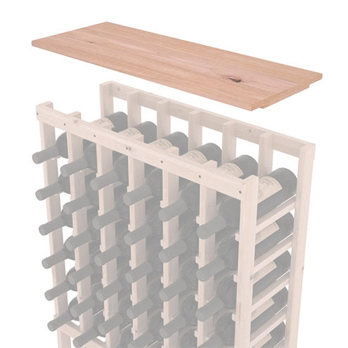 InstaCellar - Solid Top Shelf by the foot in Knotty Alder Unstained with WineSafe™ Satin Sealant