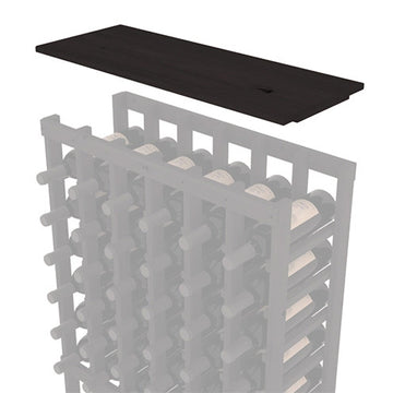 InstaCellar - Solid Top Shelf by the foot in Knotty Alder Black stained without WineSafe™ Satin Sealant