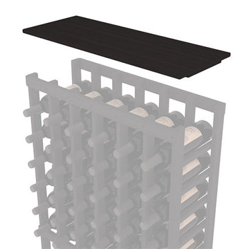 InstaCellar - Solid Top Shelf by the foot in Grand Mahogany Black stained without WineSafe™ Satin Sealant