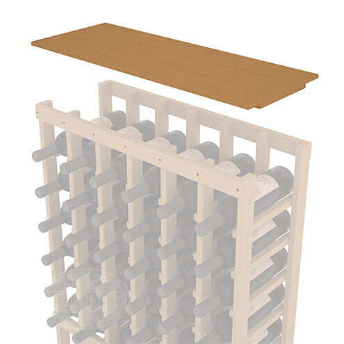 InstaCellar - Solid Top Shelf by the foot in Ponderosa Pine Oak stained without WineSafe™ Satin Sealant