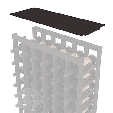 InstaCellar - Solid Top Shelf by the foot in Ponderosa Pine Black stained without WineSafe™ Satin Sealant