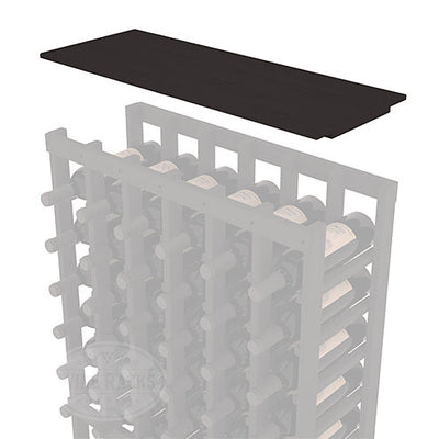 InstaCellar - Solid Top Shelf by the foot in Ponderosa Pine Black stained without WineSafe™ Satin Sealant