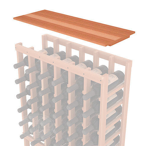 InstaCellar - Solid Top Shelf by the foot in Premium Redwood Unstained without WineSafe™ Satin Sealant