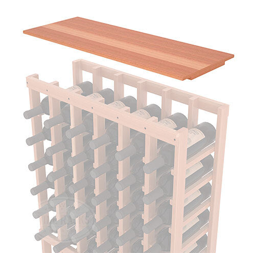 InstaCellar - Solid Top Shelf by the foot in Premium Redwood Unstained with WineSafe™ Satin Sealant