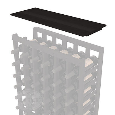 InstaCellar - Solid Top Shelf by the foot in Premium Redwood Black stained without WineSafe™ Satin Sealant