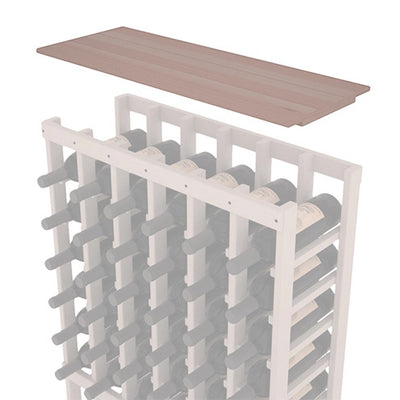 InstaCellar - Solid Top Shelf by the foot in Premium Redwood Greywash stained without WineSafe™ Satin Sealant