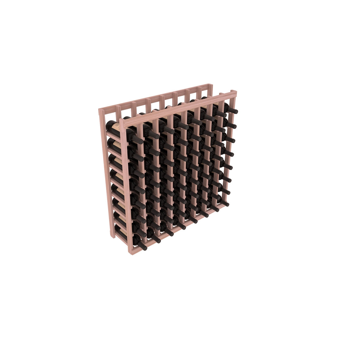 InstaCellar - 8 Column Tasting Table in Grand Mahogany Unstained without WineSafe™ Satin Sealant