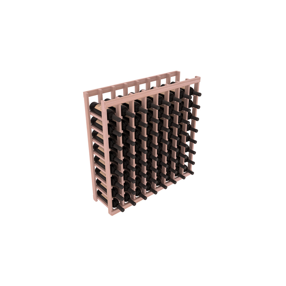 InstaCellar - 8 Column Tasting Table in Grand Mahogany Unstained with WineSafe™ Satin Sealant