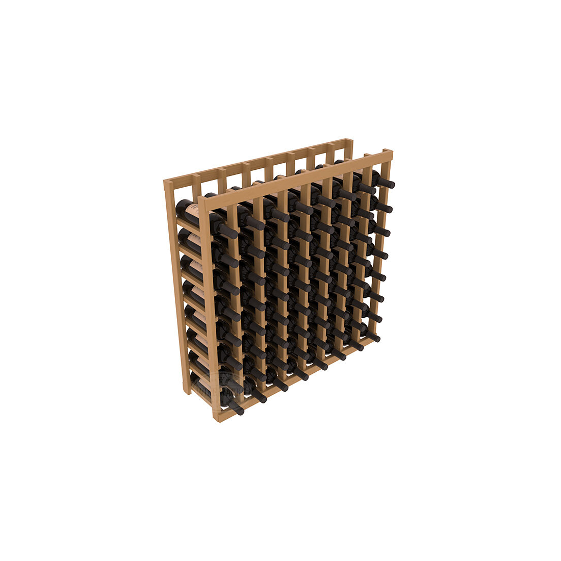 InstaCellar - 8 Column Tasting Table in Ponderosa Pine Oak stained with WineSafe™ Satin Sealant