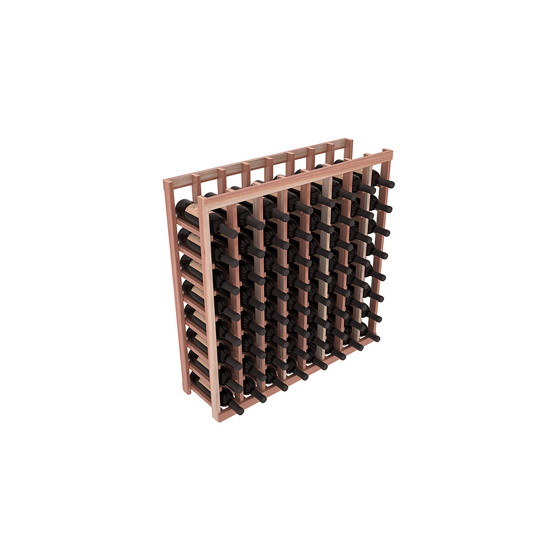 InstaCellar - 8 Column Tasting Table in Premium Redwood Unstained with WineSafe™ Satin Sealant