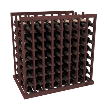 InstaCellar - 8 Column Double Deep Tasting Table in Knotty Alder Walnut stained without WineSafe™ Satin Sealant