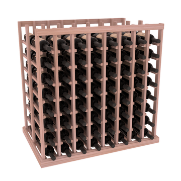 InstaCellar - 8 Column Double Deep Tasting Table in Grand Mahogany Unstained without WineSafe™ Satin Sealant