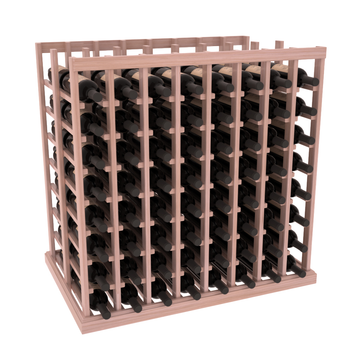 InstaCellar - 8 Column Double Deep Tasting Table in Grand Mahogany Unstained with WineSafe™ Satin Sealant