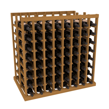 InstaCellar - 8 Column Double Deep Tasting Table in Grand Mahogany Oak stained without WineSafe™ Satin Sealant