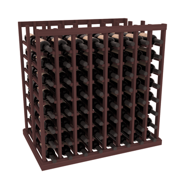 InstaCellar - 8 Column Double Deep Tasting Table in Grand Mahogany Walnut stained without WineSafe™ Satin Sealant