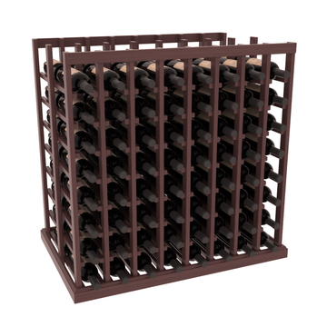 InstaCellar - 8 Column Double Deep Tasting Table in Grand Mahogany Walnut stained with WineSafe™ Satin Sealant