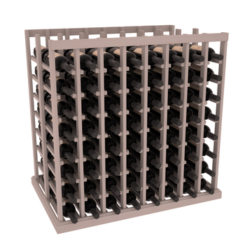 InstaCellar - 8 Column Double Deep Tasting Table in Grand Mahogany Greywash stained without WineSafe™ Satin Sealant