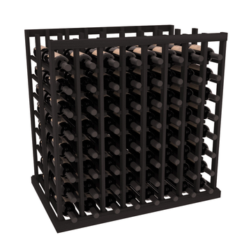 InstaCellar - 8 Column Double Deep Tasting Table in Premium Redwood Black stained without WineSafe™ Satin Sealant