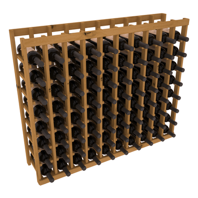 InstaCellar - 10 Column Tasting Table in Knotty Alder Oak stained without WineSafe™ Satin Sealant