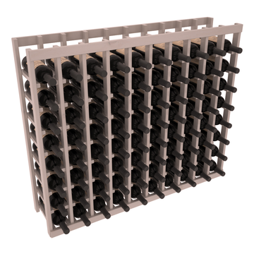 InstaCellar - 10 Column Tasting Table in Knotty Alder Greywash stained with WineSafe™ Satin Sealant