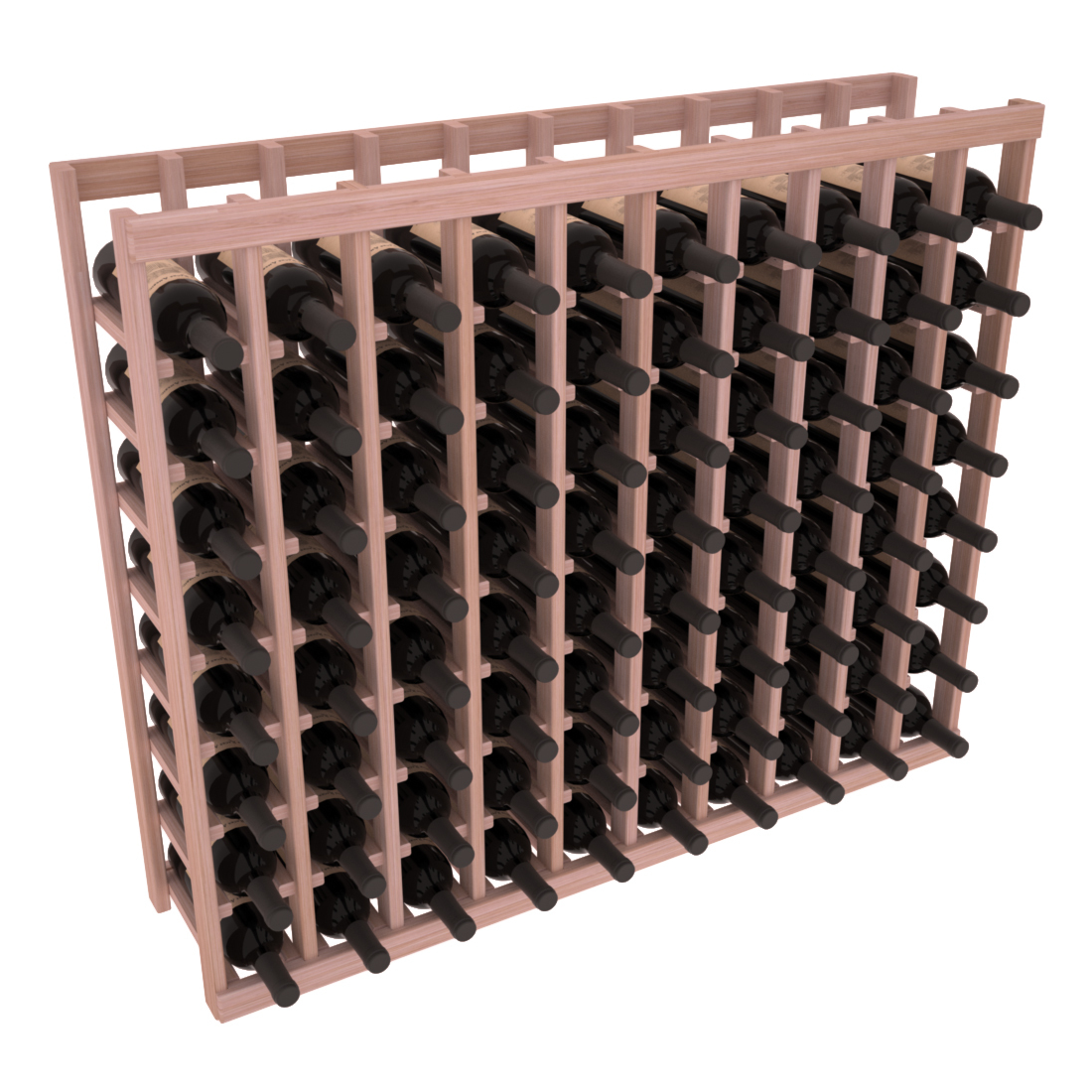 InstaCellar - 10 Column Tasting Table in Grand Mahogany Unstained without WineSafe™ Satin Sealant