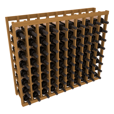 InstaCellar - 10 Column Tasting Table in Grand Mahogany Oak stained without WineSafe™ Satin Sealant