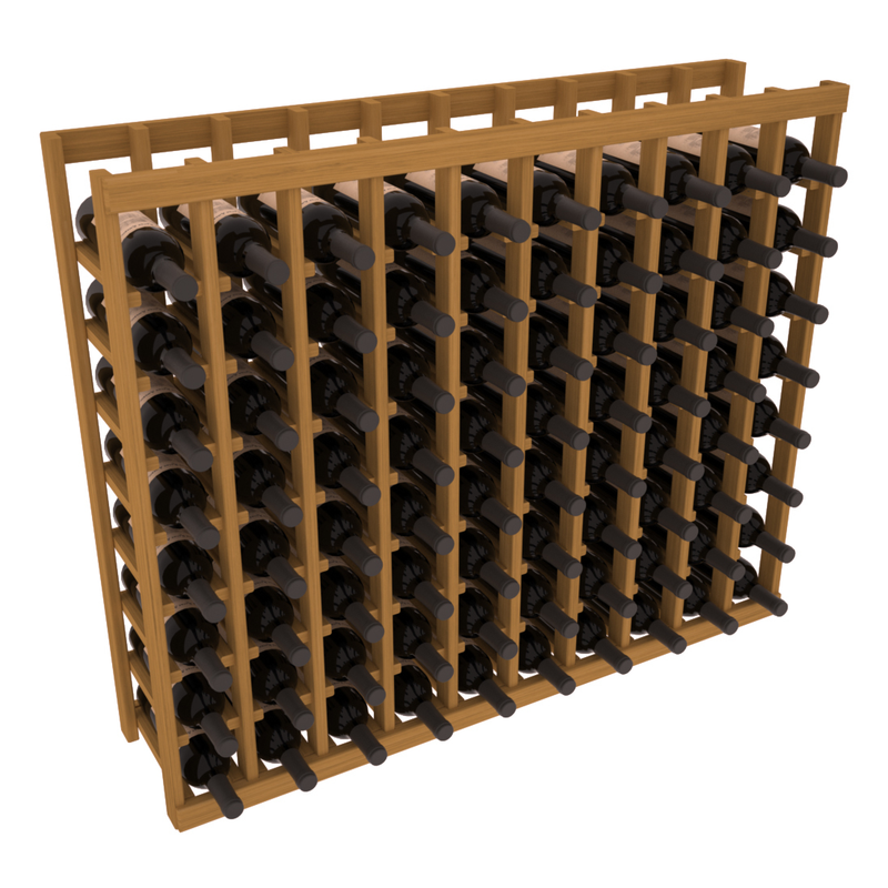 InstaCellar - 10 Column Tasting Table in Grand Mahogany Oak stained without WineSafe™ Satin Sealant