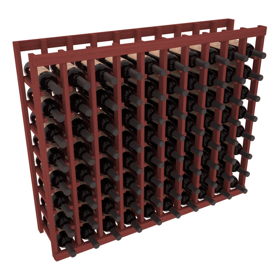 InstaCellar - 10 Column Tasting Table in Grand Mahogany Cherry stained without WineSafe™ Satin Sealant