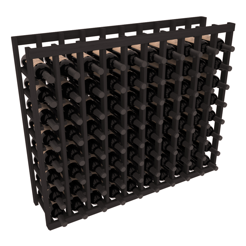 InstaCellar - 10 Column Tasting Table in Grand Mahogany Black stained without WineSafe™ Satin Sealant