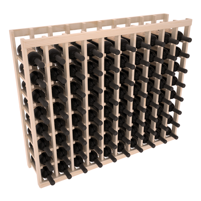 InstaCellar - 10 Column Tasting Table in Ponderosa Pine Unstained with WineSafe™ Satin Sealant