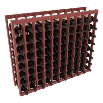 InstaCellar - 10 Column Tasting Table in Ponderosa Pine Cherry stained with WineSafe™ Satin Sealant