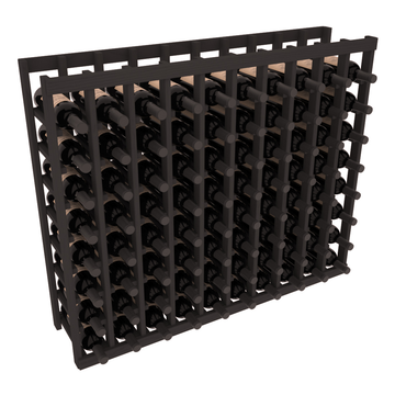 InstaCellar - 10 Column Tasting Table in Ponderosa Pine Black stained without WineSafe™ Satin Sealant