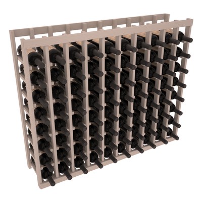 InstaCellar - 10 Column Tasting Table in Ponderosa Pine Greywash stained without WineSafe™ Satin Sealant