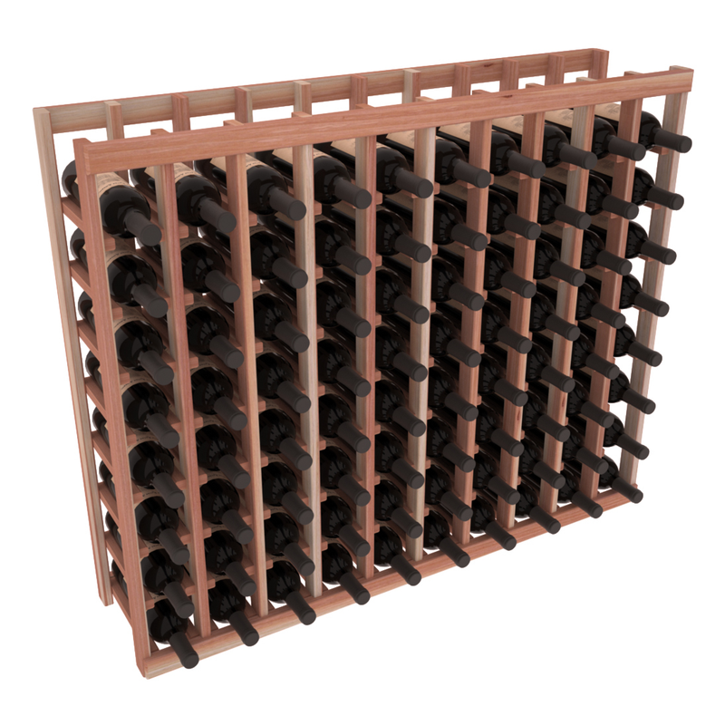 InstaCellar - 10 Column Tasting Table in Premium Redwood Unstained without WineSafe™ Satin Sealant