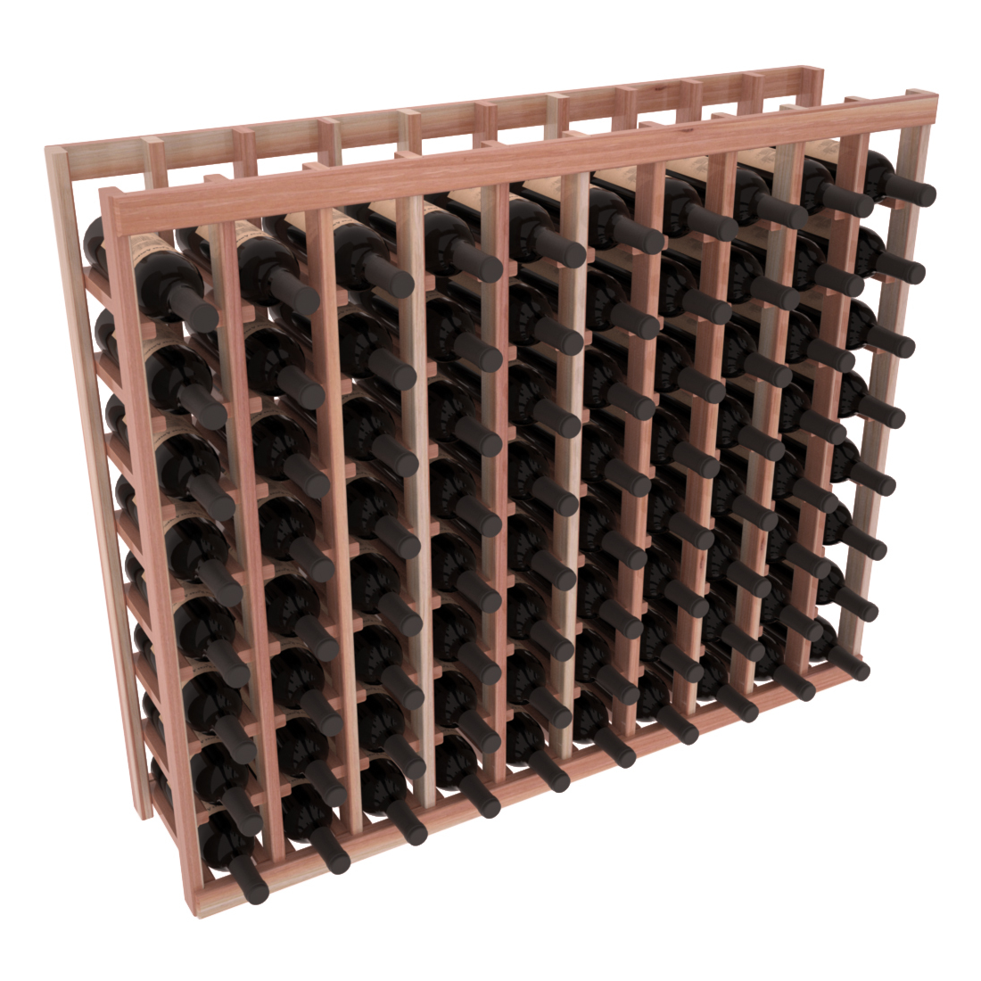 InstaCellar - 10 Column Tasting Table in Premium Redwood Unstained with WineSafe™ Satin Sealant