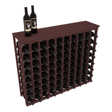 InstaCellar - 10 Column Tasting Table with Top in Grand Mahogany Walnut stained without WineSafe™ Satin Sealant